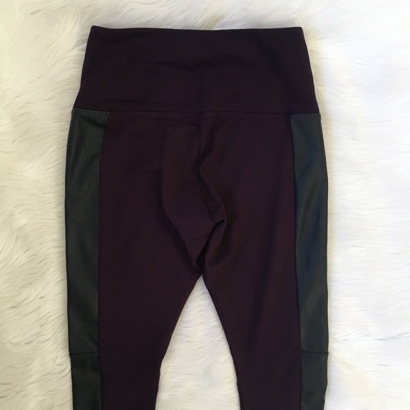 Lysse Purple Faux Leather High Waisted Leggings - Picture 6 of 8
